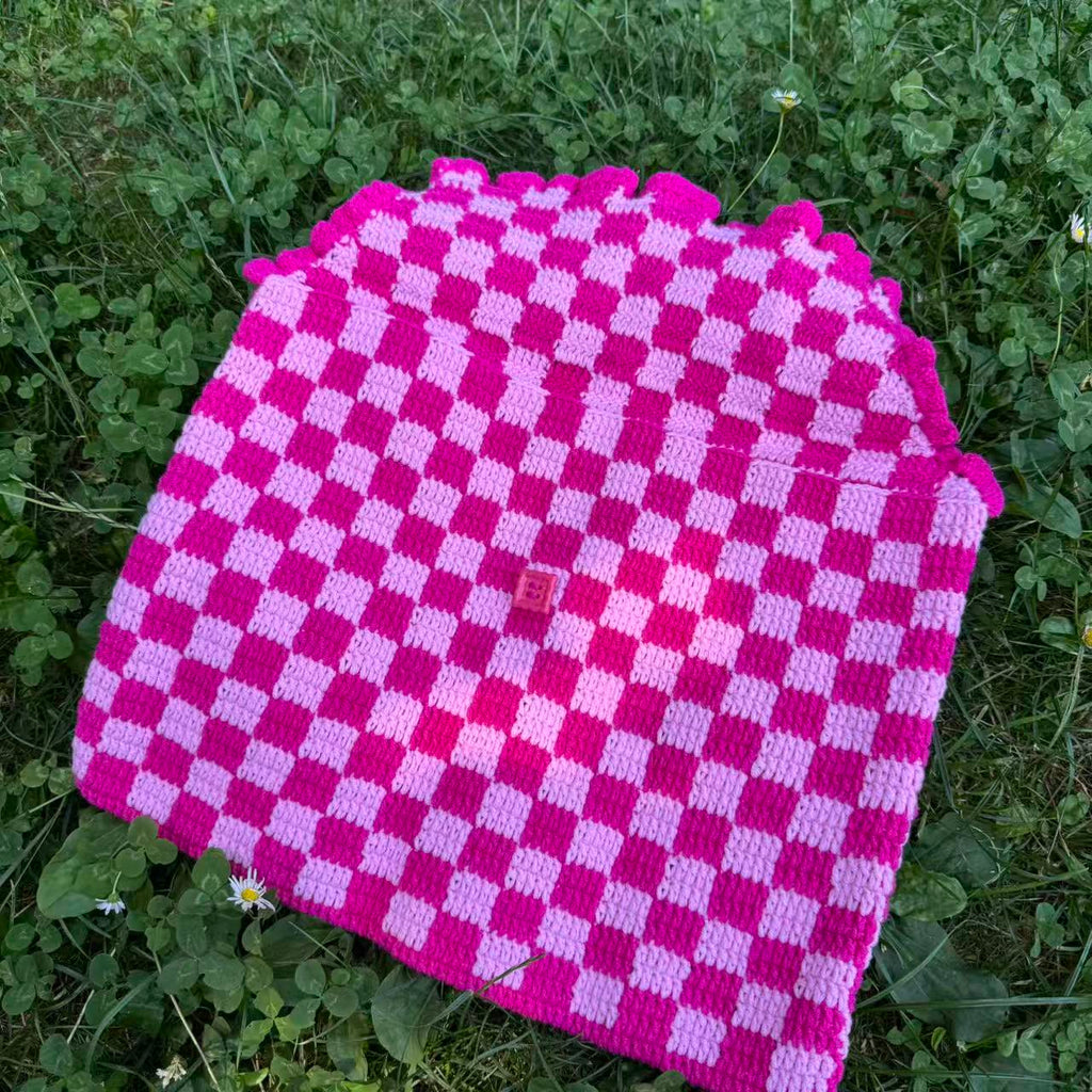 Handmade laptop cover | checkerboard inspired