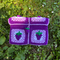 Crochet book pouch| Grape pattern