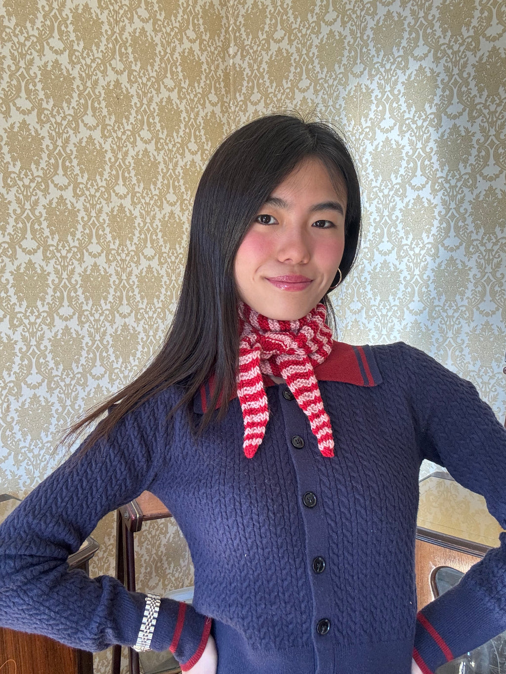 100% merino wool Sophie scarf