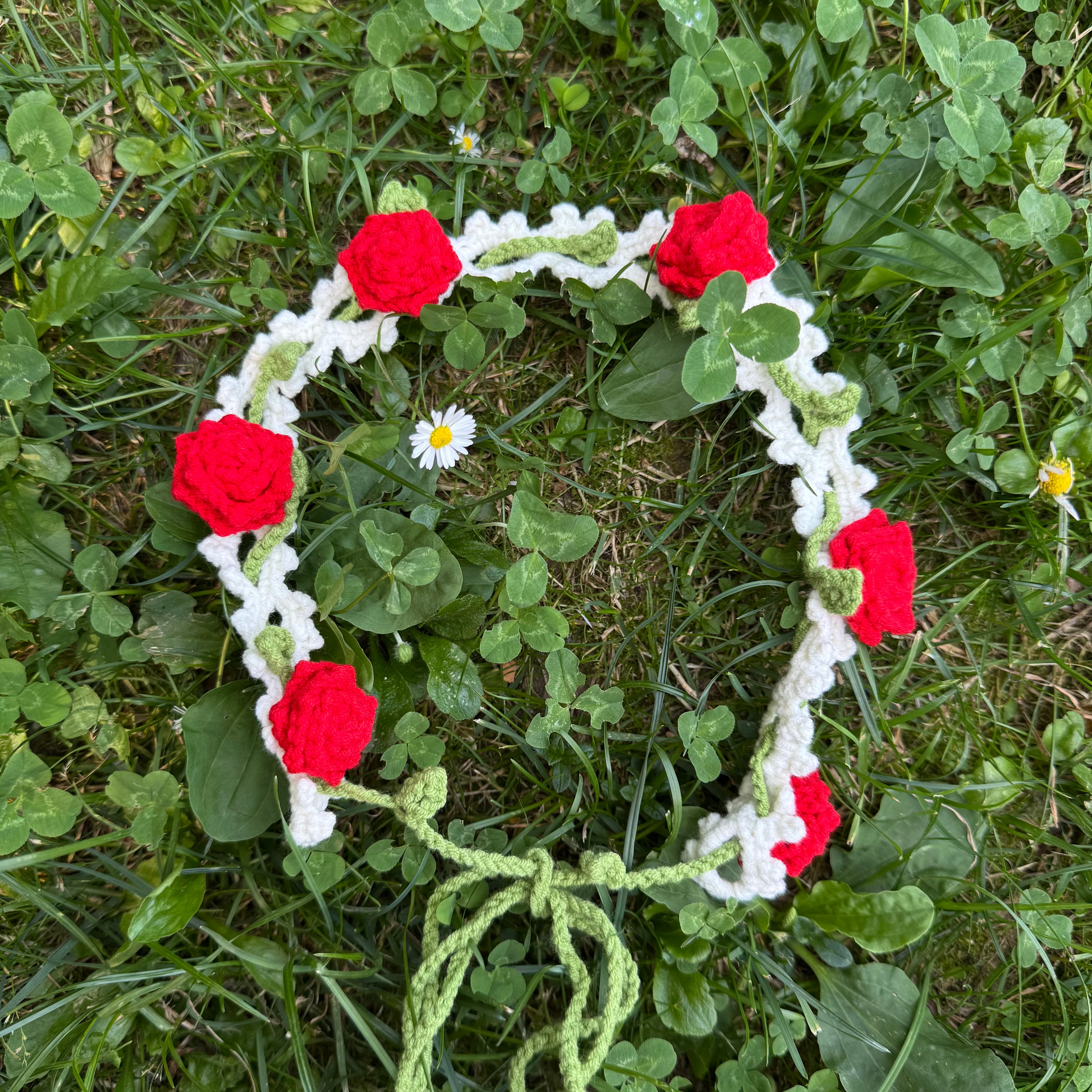 Rose flower headband