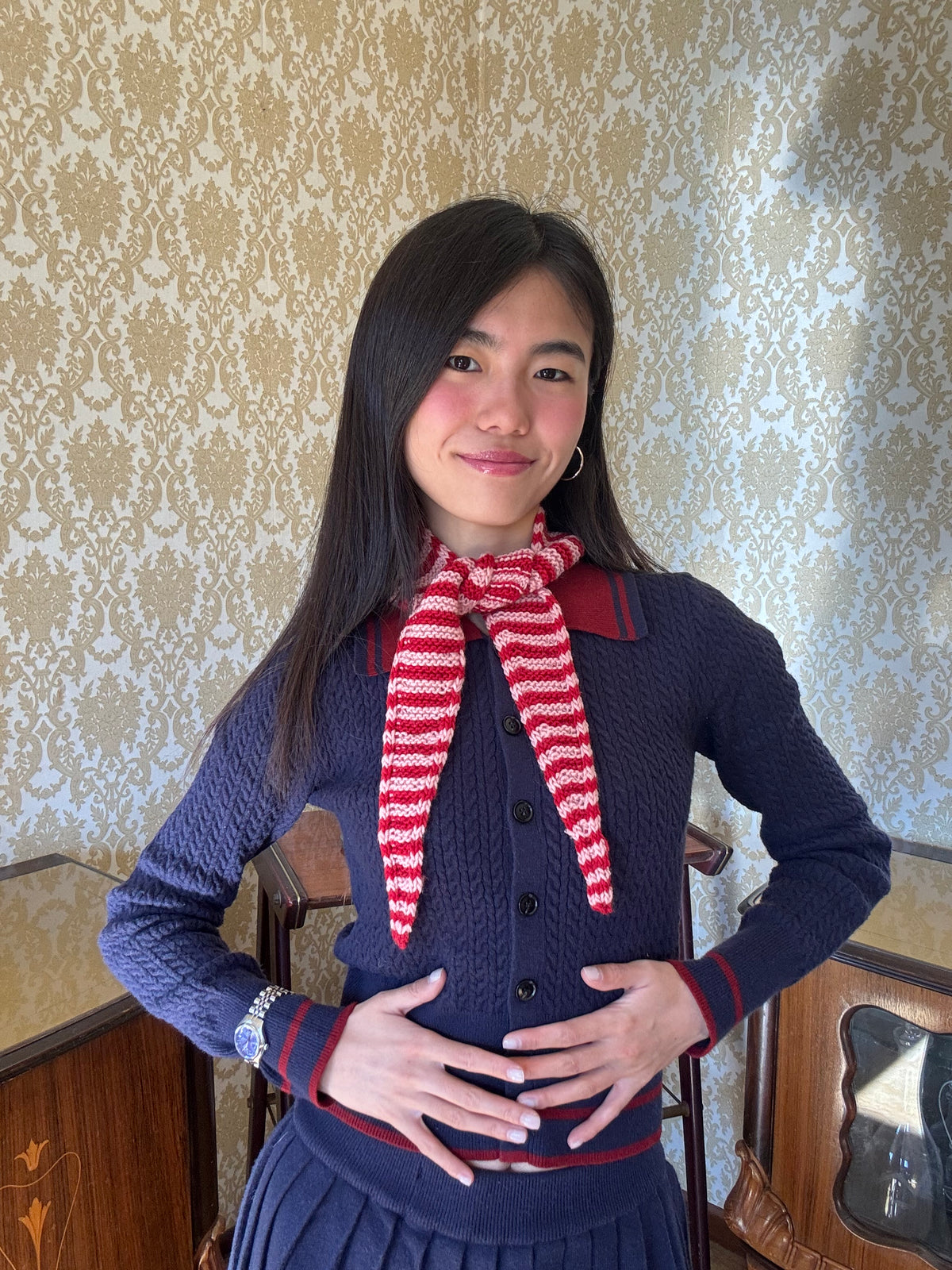 100% merino wool Sophie scarf