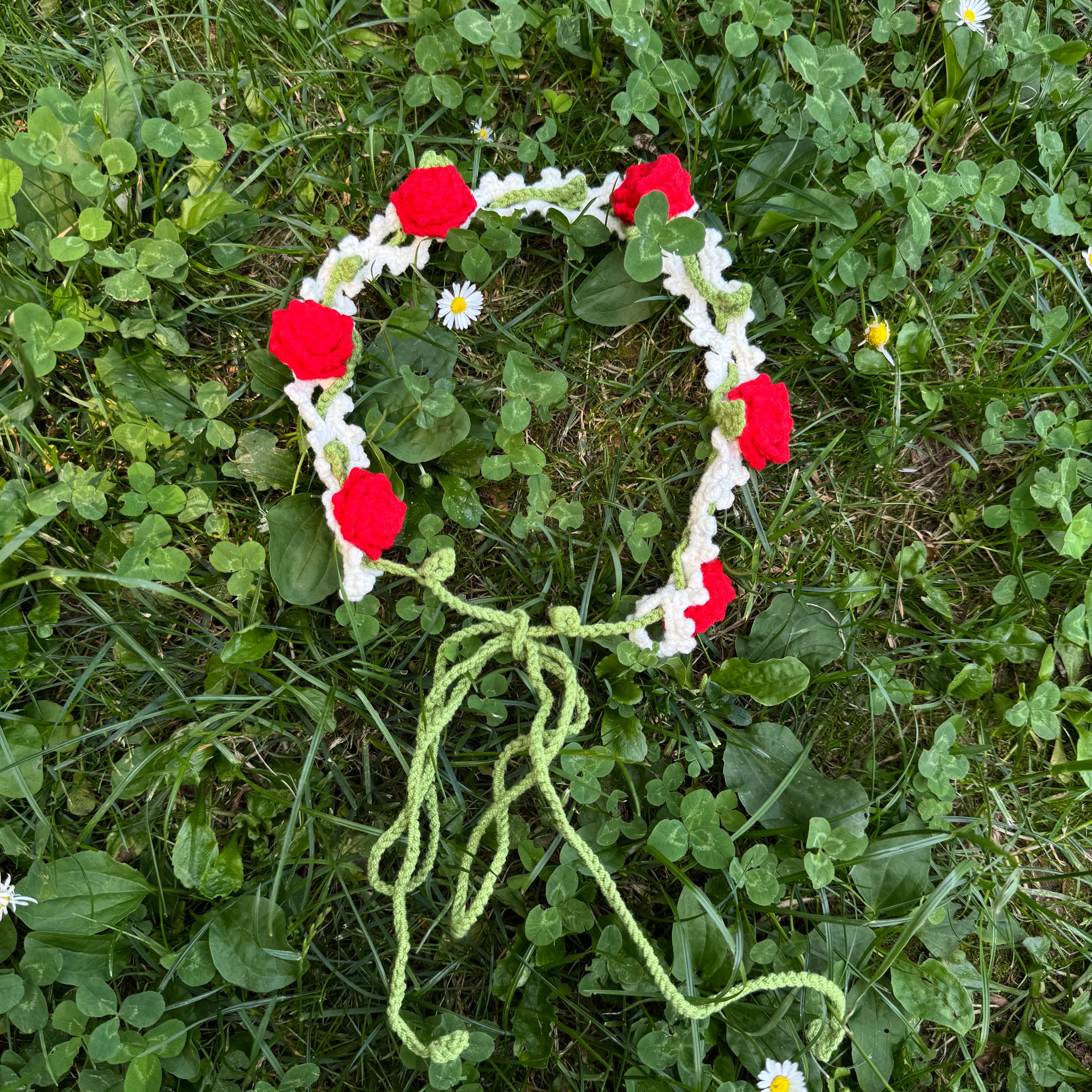 Rose flower headband
