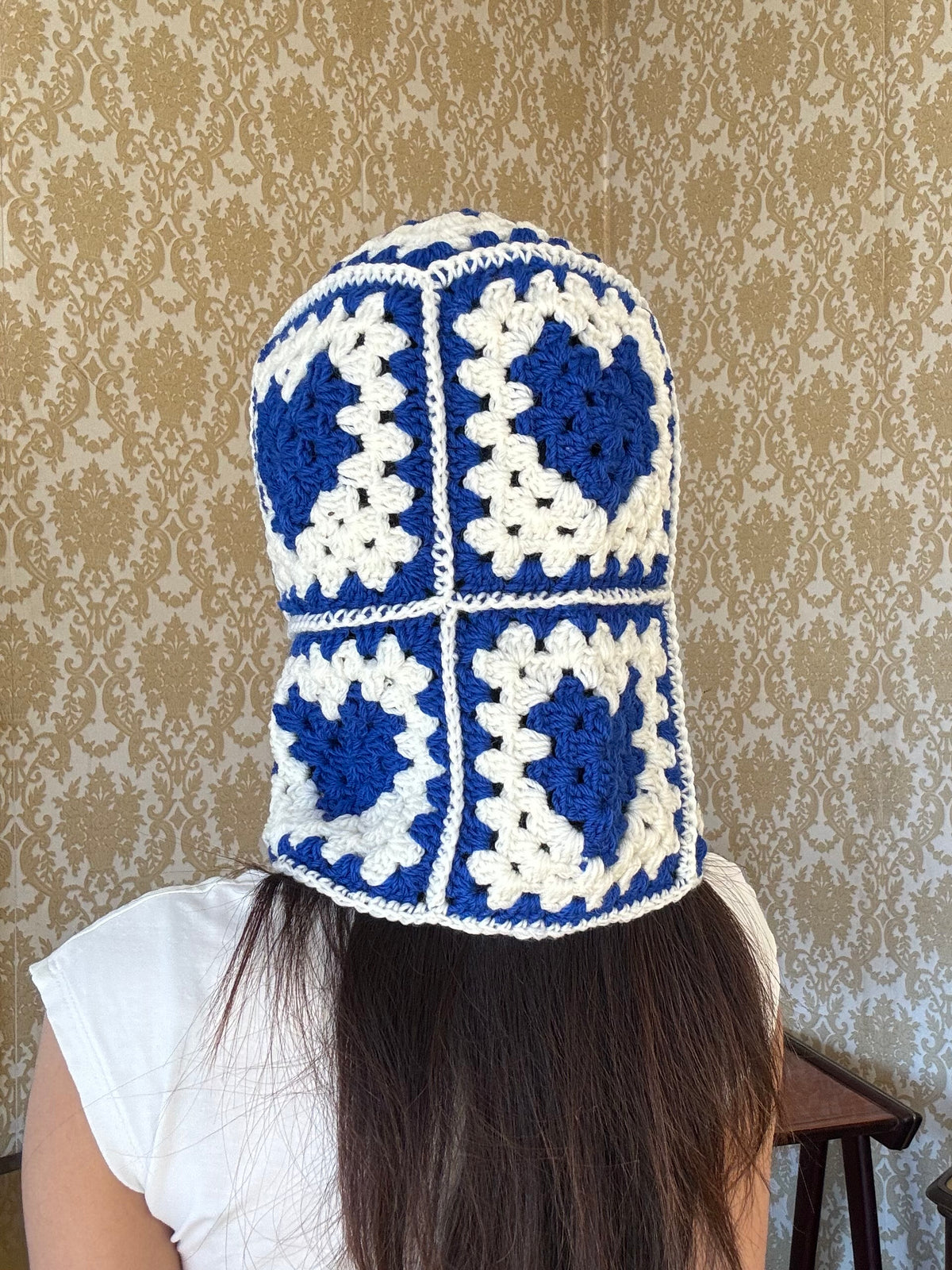 Love granny square balaclava