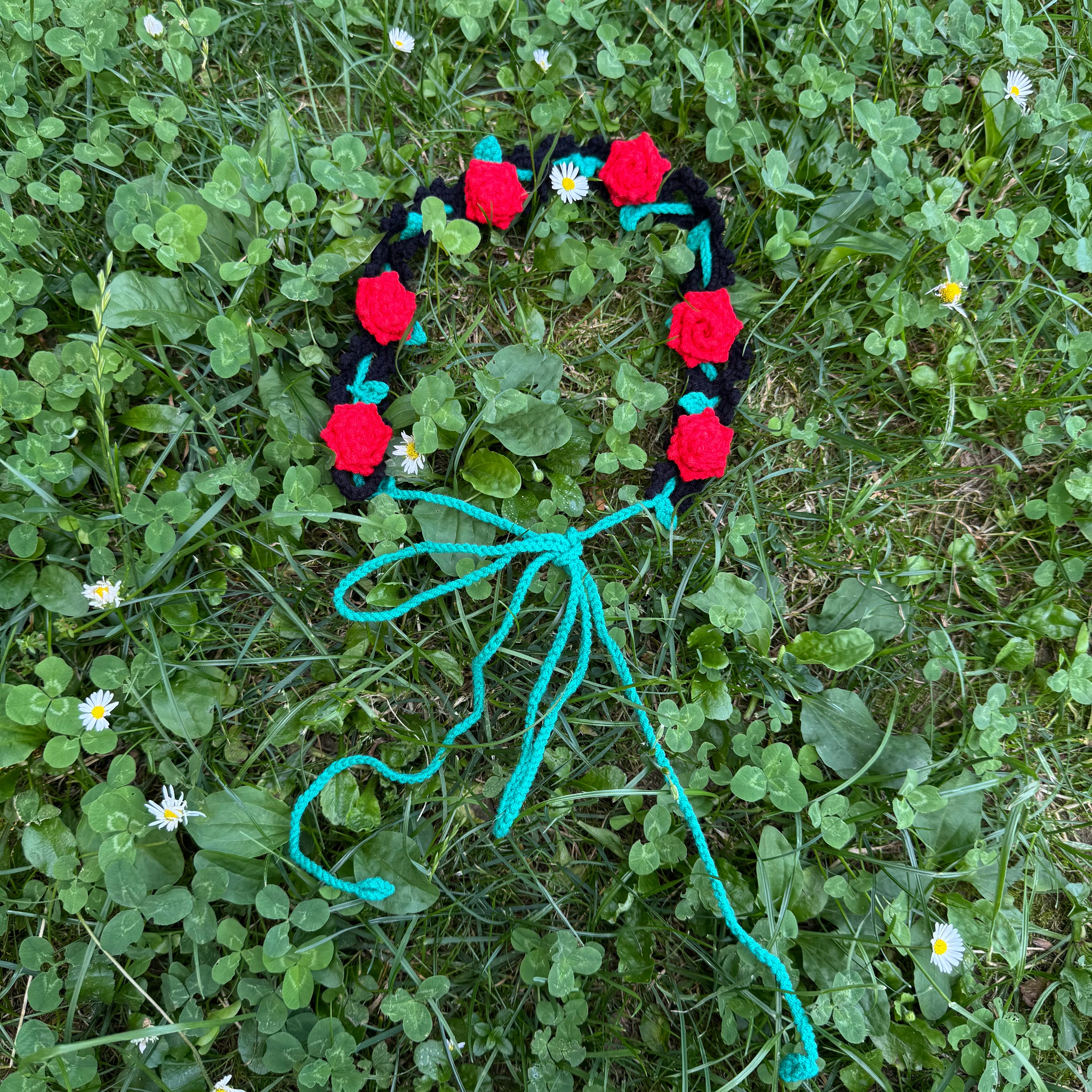 Rose flower headband